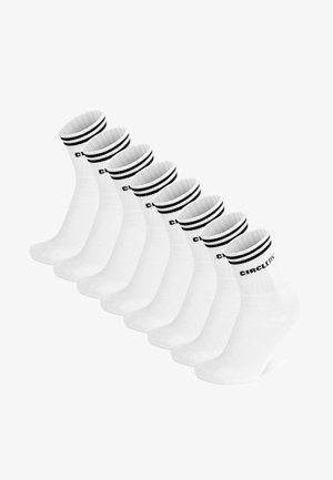 Normani MID CUT 8 PACK - Socken - weiß schwarz