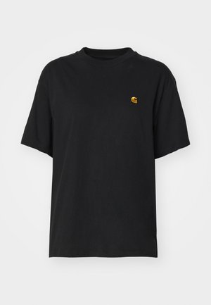 CHASE - Basic T-shirt - black/gold