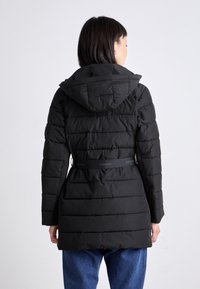 Calvin Klein PADDED BELTED  - Klassisk kåpe / frakk - black
