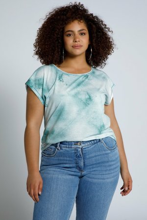 Print T-shirt - eucalyptus