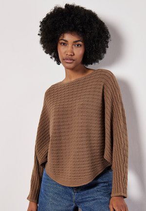 Apricot CABLE BATWING - Strickpullover - brown