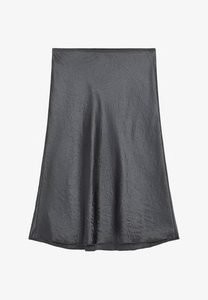 ARKET, ARKET SATIN SLIP SKIRT - Jupe trapèze - dark grey