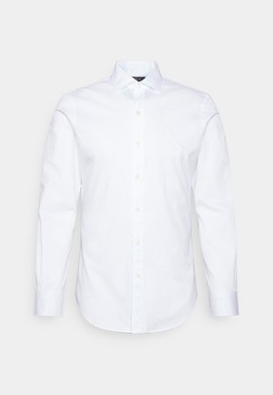 SLIM FIT GARMENT-DYED TWILL SHIRT - Chemise - white