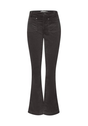 Street One, HIGH WAIST BOOTCUT HOSE IM SLIM FIT - Pantalon classique - black coffee