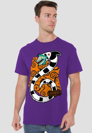 Cotton Soul, BEETLEJUICE/WORM - T-Shirt print - purple
