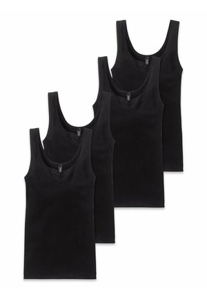 4 PACK - Unterhemd/-shirt - schwarz