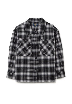 CHECKED - Overhemdblouse - black grey