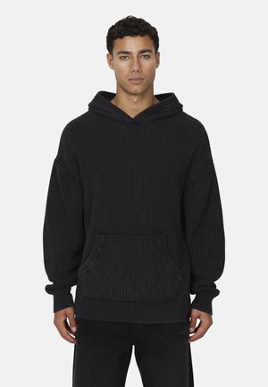 Felpa con cappuccio - black