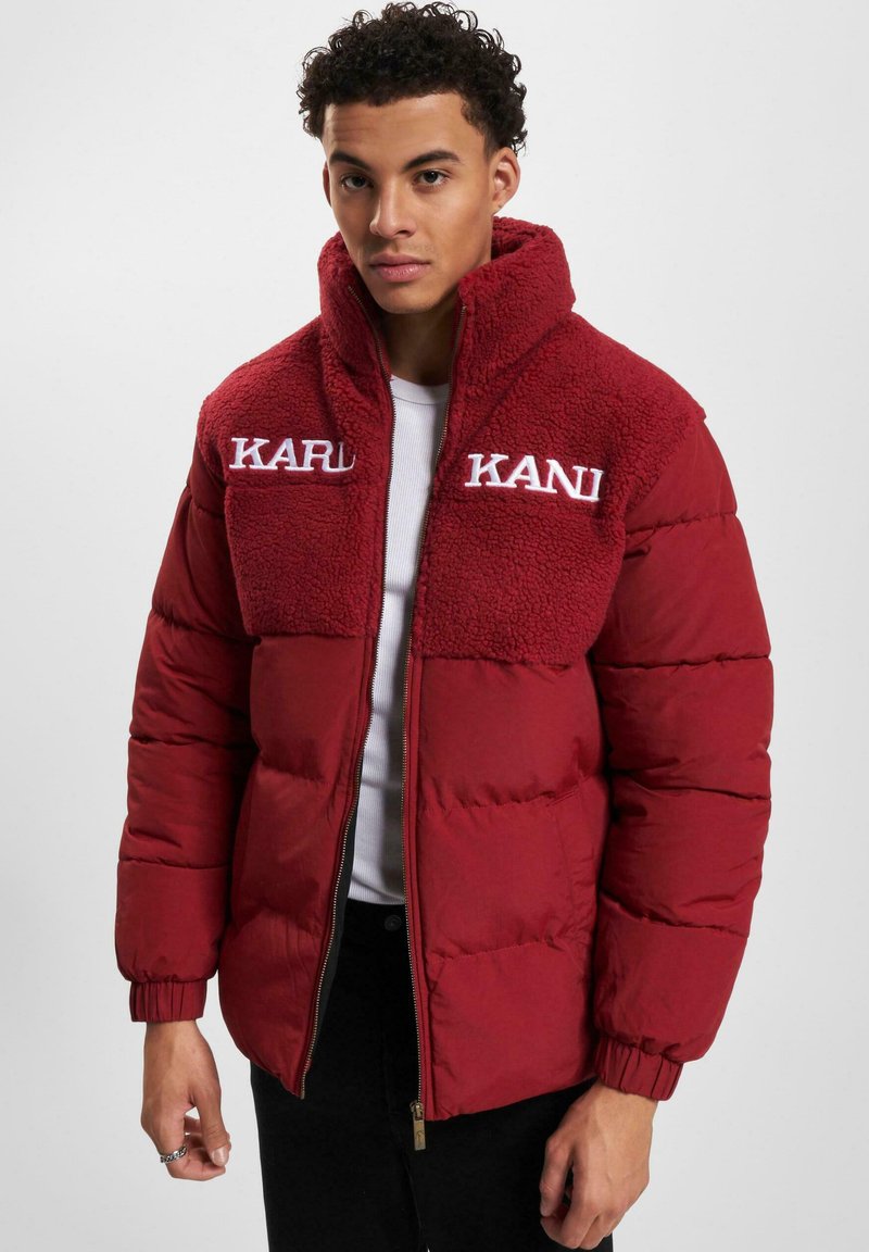 Karl Kani - RETRO PUFFER  - Ziemas jaka - darkred, Palielināt