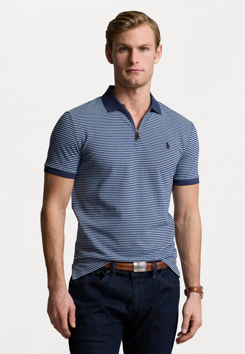 Polo Ralph Lauren CUSTOM SLIM FIT STRETCH MESH POLO SHIRT - Polokošeľa - spring navy