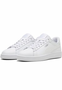 Puma SMASH 3.0 UNISEX - Baskets basses - whitesilver mistsilver