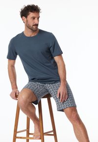 Schiesser RUNDHALS - ESSENTIALS - Pyjama - blau
