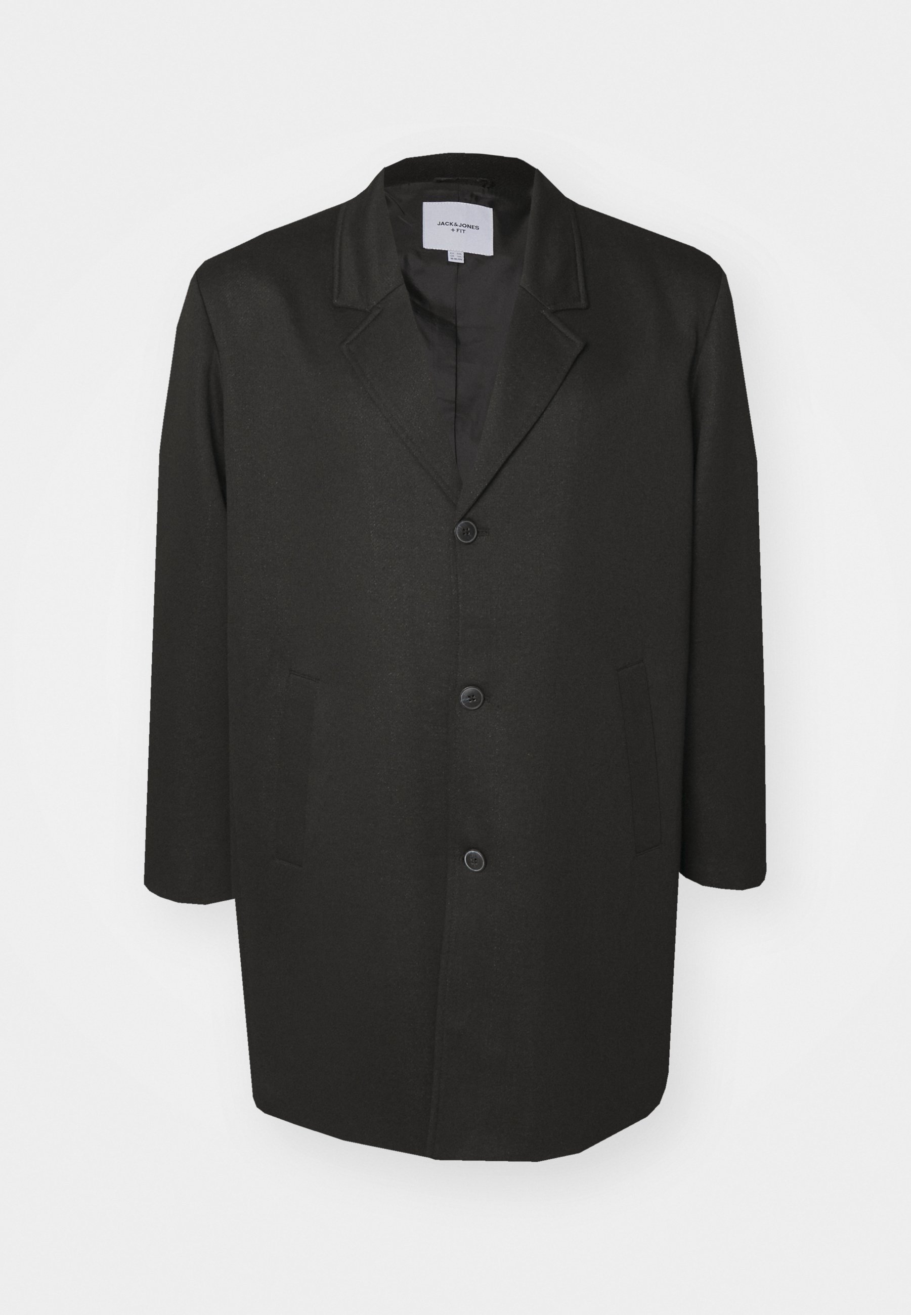 Herren Mantel Kurzmantel Jack And Jones Jack Jones JJCHUCK COAT Klassischer  Mantel Black/schwarz