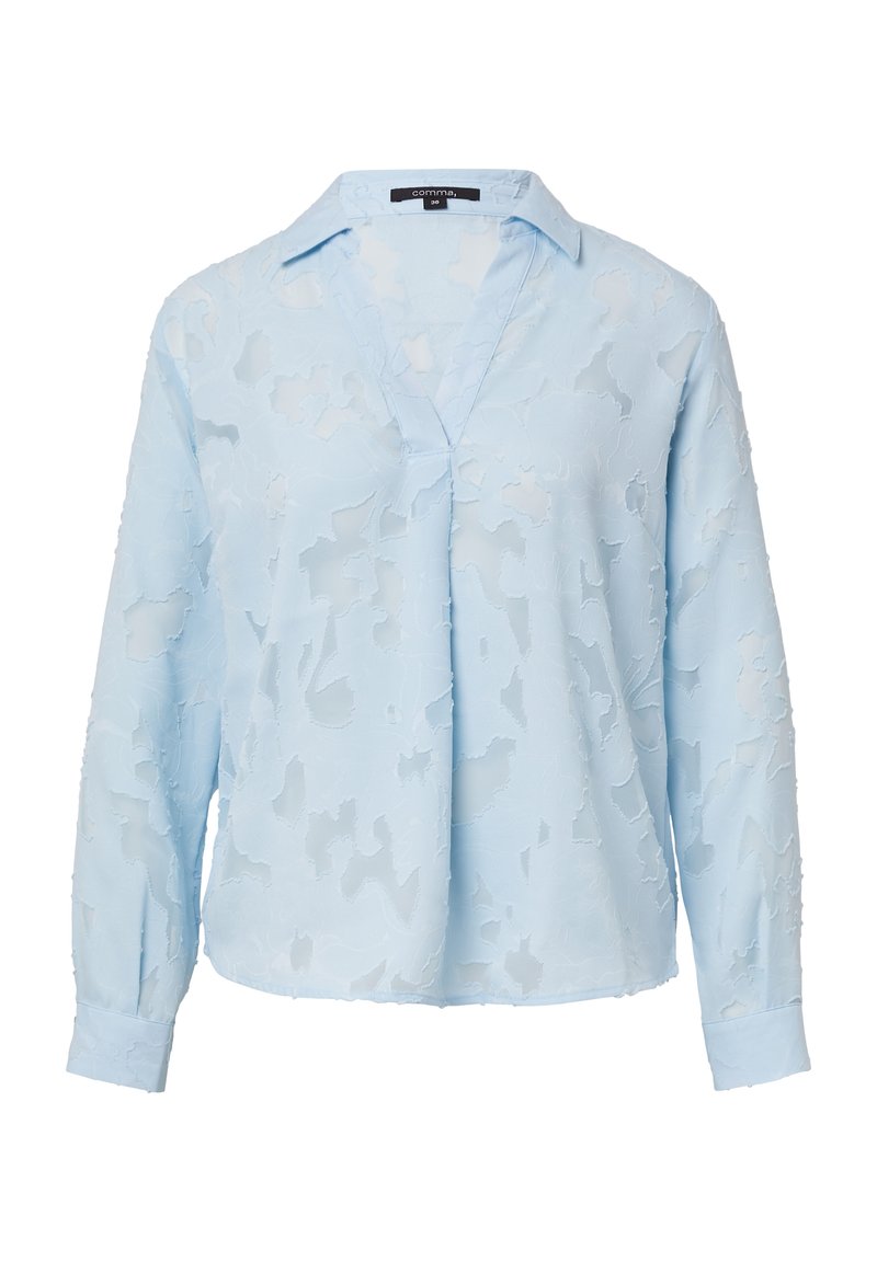 comma Blouse lichtblauw