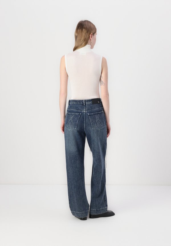 PANTALONI TROUSERS - Wide Leg - azure wash4