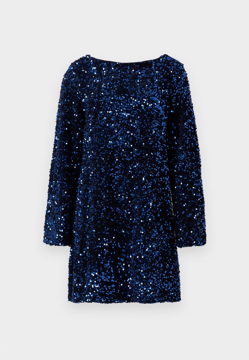 Vero Moda VMLAILA LS SEQUIN BOW EXP - Cocktail dress / Party dress -  midnight blue/dark blue