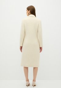 adL GLITTERED DOUBLE BREASTED LONG - Mantel - beige