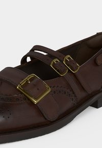 Bronx TRANSITT - Μπαλαρίνες με λουράκι στον αστράγαλο - coffee bean