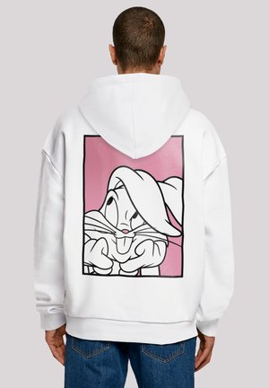 F4NT4STIC LOONEY TUNES BUGS BUNNY ADORE - Bluza z kapturem - white