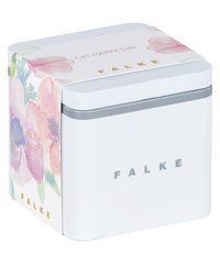 Bijela četvrtasta kutija za poklone s floralnim uzorkom, koja sadrži natpise "OH HAPPY DAY" i "ALL THE BEST" u zlatnom slovu, te srebrnu ukrasnu traku.
