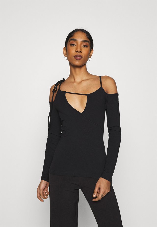 ZIA LONG SLEEVE - Langarmshirt - black