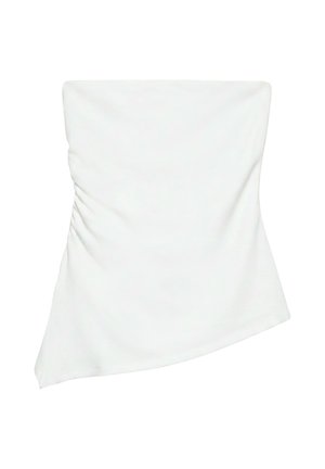 PULL&BEAR, ASYMMETRIC STRAPLESS - TOP - Top - white