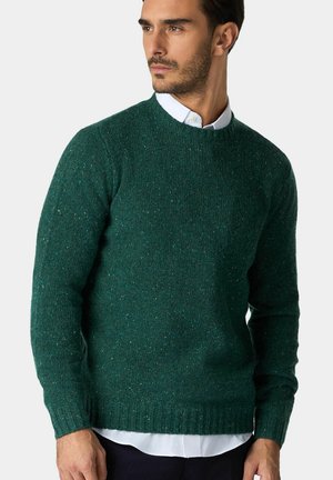 SPECKLED CREWNECK  - Strickpullover - green