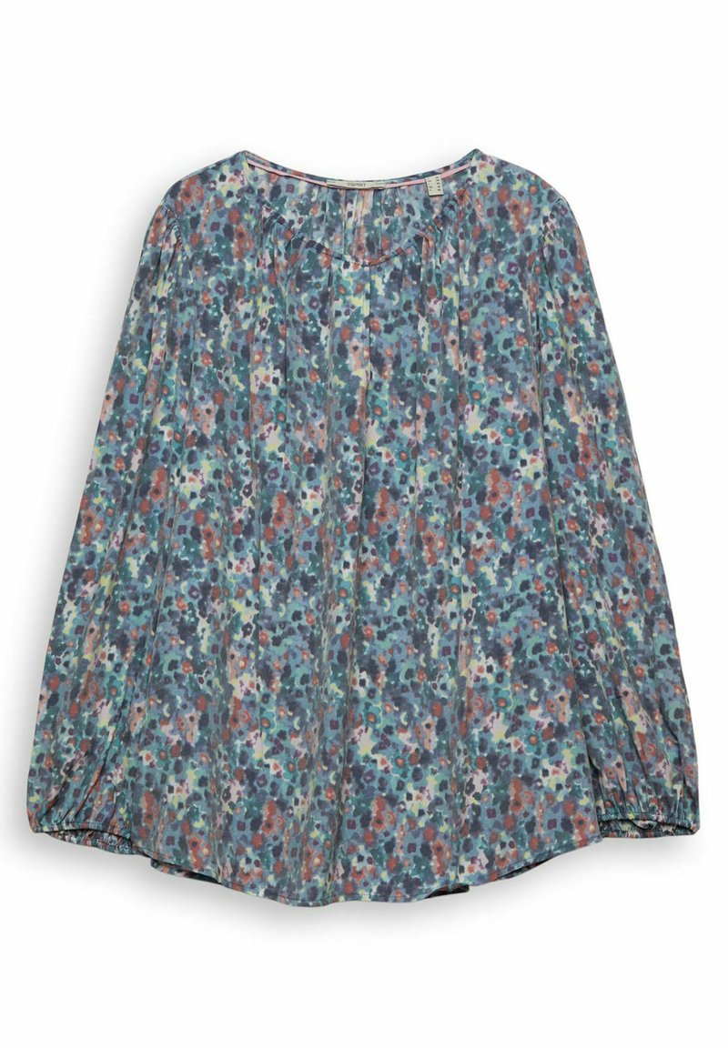ESPRIT Maglietta Donna In Puro Cotone Biologico – Scollo A V, Ricamo Sul Petto, Jersey Traspirante - 2
