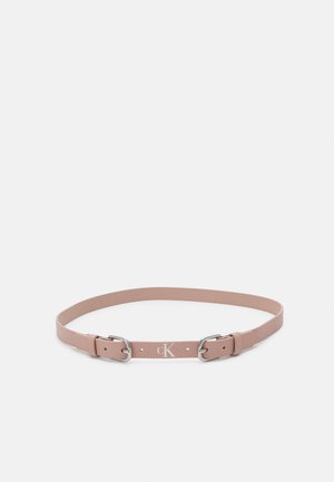 DOUBLE BUCKLE BELT UNISEX - Pásek - pink blush