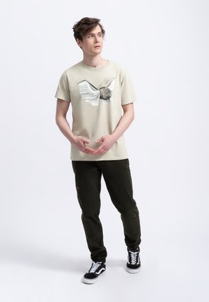 KAFT UILBOEK - T-Shirt print - beige