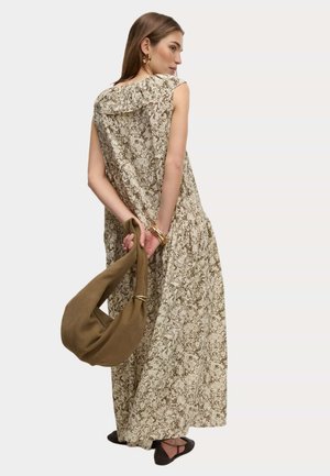 Marks & Spencer, V-NECK FRILL DETAIL MIDAXI  - Maxikjoler - natural mix