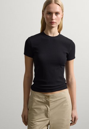 Stefanel T-Shirt basic - black