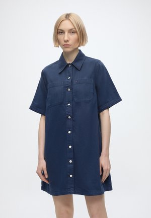 Tommy Jeans A LINE DRESS  - Robe chemise - denim medium