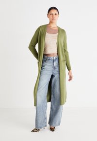ONLY ONLLESLY OPEN LONG CARDIGAN  - Cardigan - winter moss melange