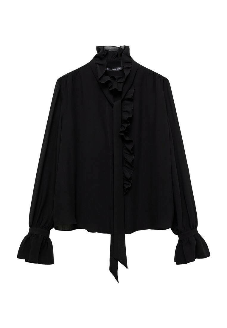Mango Blouse zwart Mango Blouse zwart