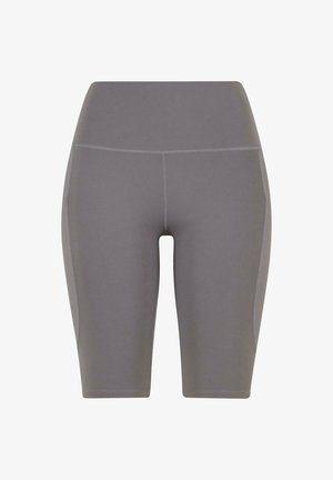 Hallid hallid spordilühikesed, millel on sobiv disain, sile tekstuur ja kontrastsed külgpaneelid. Omab lamedaid õmblusi mugavuse ja vastupidavuse tagamiseks.