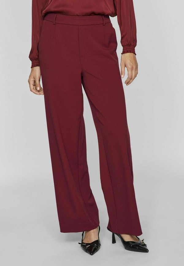 VIVARONE WIDE - Stoffhose - cabernet