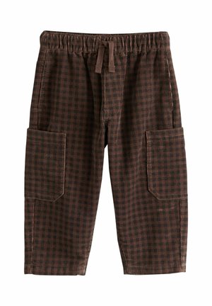 Next, PULL ON WIDE BARREL TROUSERS - Stoffhose - brown