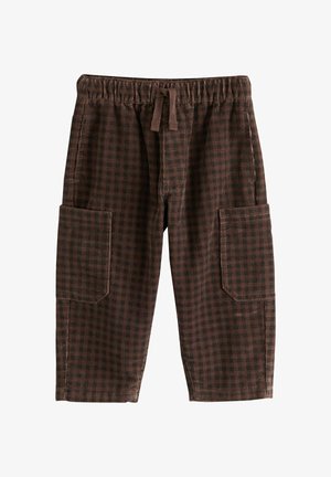 Next, PULL ON WIDE BARREL TROUSERS - Stoffhose - brown