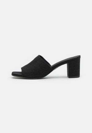 NAE Vegan Shoes Mules de tacón - black