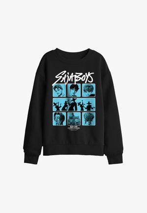 NETFLIX, KPOP DEMON HUNTERS SAJA BOYS POSTERIZED SQUARES UNISEX - Sweatshirt - black