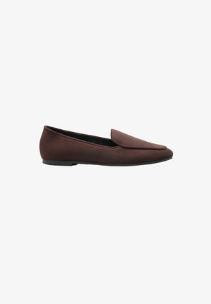 Friends Like These, SLIM SLIPPER CUT FLAT CASUAL LOAFERS - Našuchovačky - chocolate brown faux suede