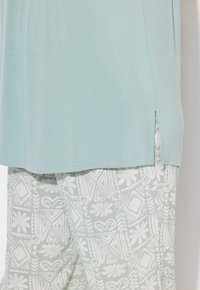 Ulla Popken SMOCKED NECK SPAGHETTI STRAP - Top - light moss green