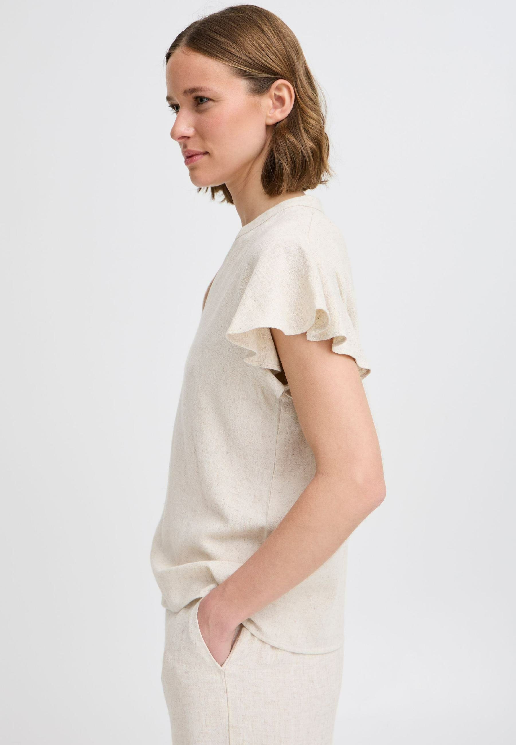 売れ筋商品|||ビーヤング シャツ レディース トップス BYFILINEN - Blouse - nature linen BYFILINEN - Blouse - nature linen