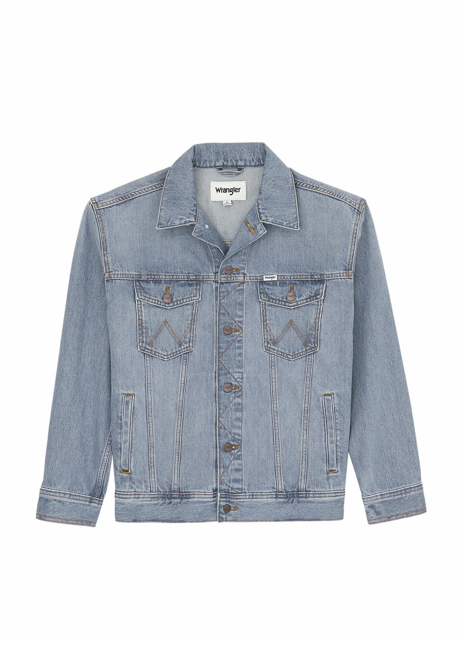 Wrangler ANTI FIT - Denim jacket - light ice/light-blue denim