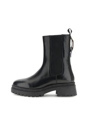 CAFèNOIR, BOOTIES - Enkellaarsjes met plateauzool - black