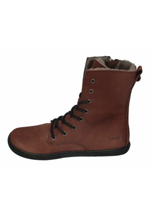 Lace-up ankle boots - chocolate