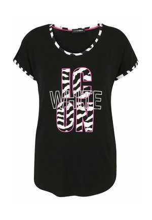 Print T-shirt - schwarz