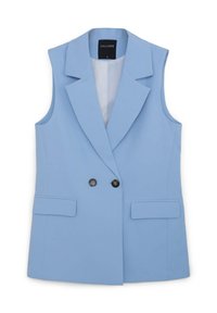 DOPPIOPETTO - Waistcoat - celeste medio