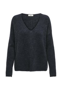 JDYELANORA L/S V-NECK NOOS - Pullover - night sky